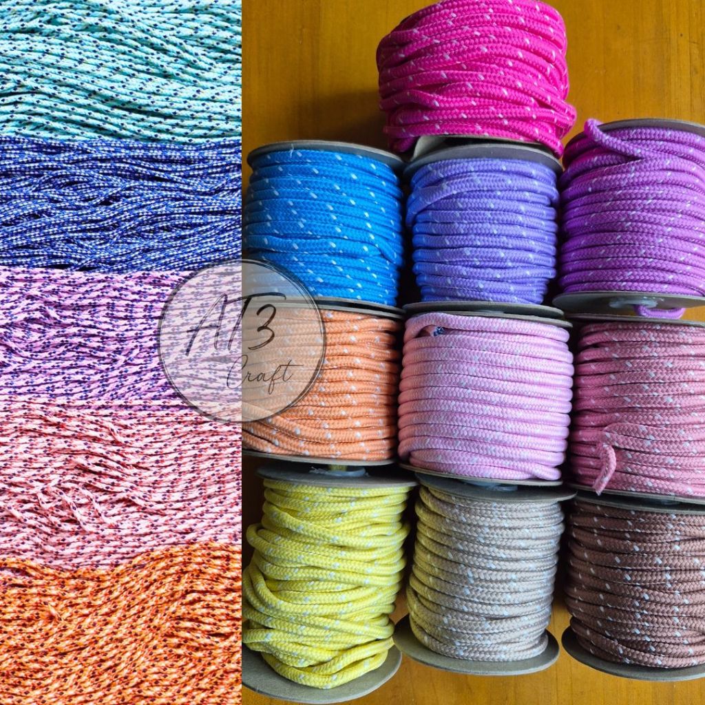 [per meter] Tali prusik / Tali gantungan kunci / Tali Gelang