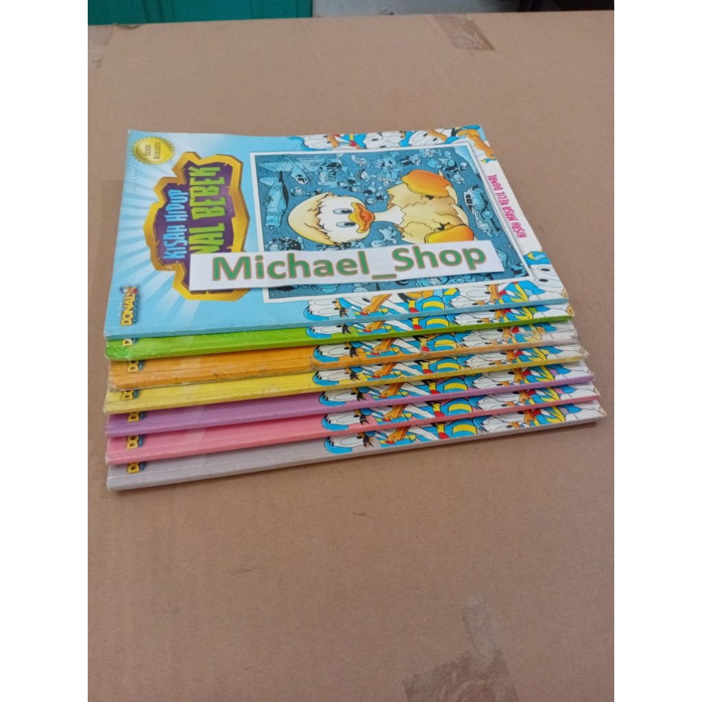 Buku Komik majalah walt disney edisi koleksi kisah hidup Donal Bebek seri 1 2 3 4 5 6 7 Tamat