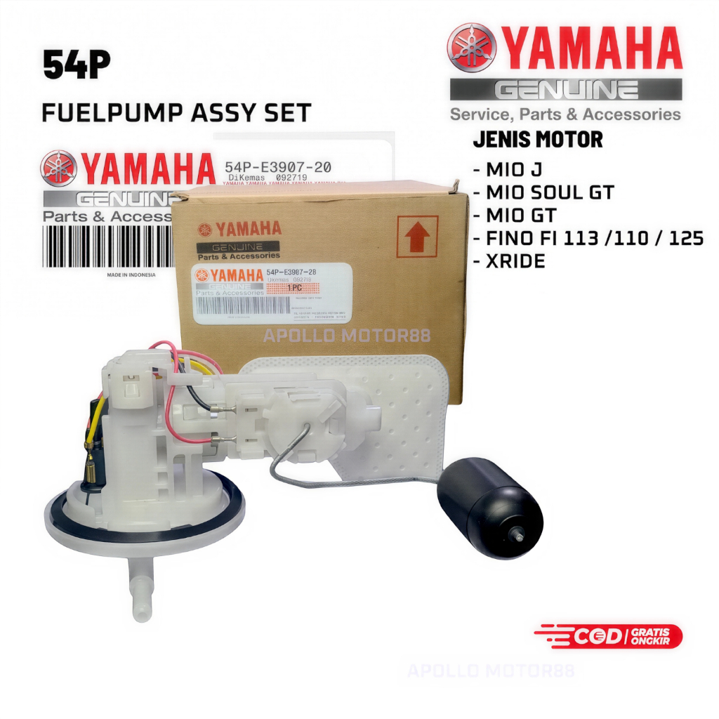 Fuelpump Mio J / Mio Soul GT / Mio GT / Fino Fi / Xride / Fuel Pump Assy Set 54P