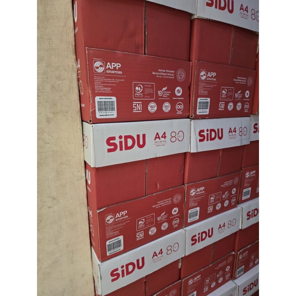 HVS SIDU 80 GRAM A4 SIDU 80 GRAM A4 SIDU 80GSM