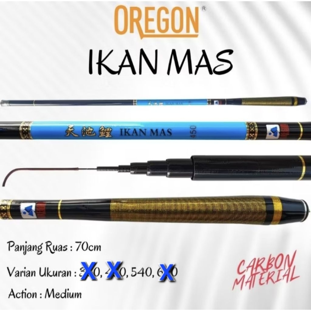 Joran Tegek Oregon Ikan Mas 540