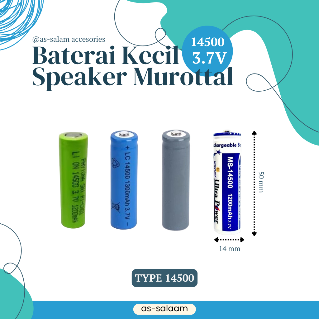 Baterai Kecil Pengganti Speaker Murottal Batere Speaker Murottal Advance TP600 Baterai Pengganti Spe