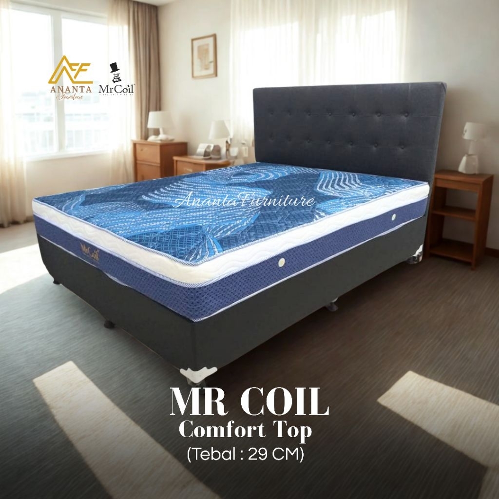 [PROMO] FULL SET / SPRING BED / MATRAS / KASUR - MR COIL COMFORT TOP - PENGIRIMAN HANYA UNTUK DAERAH