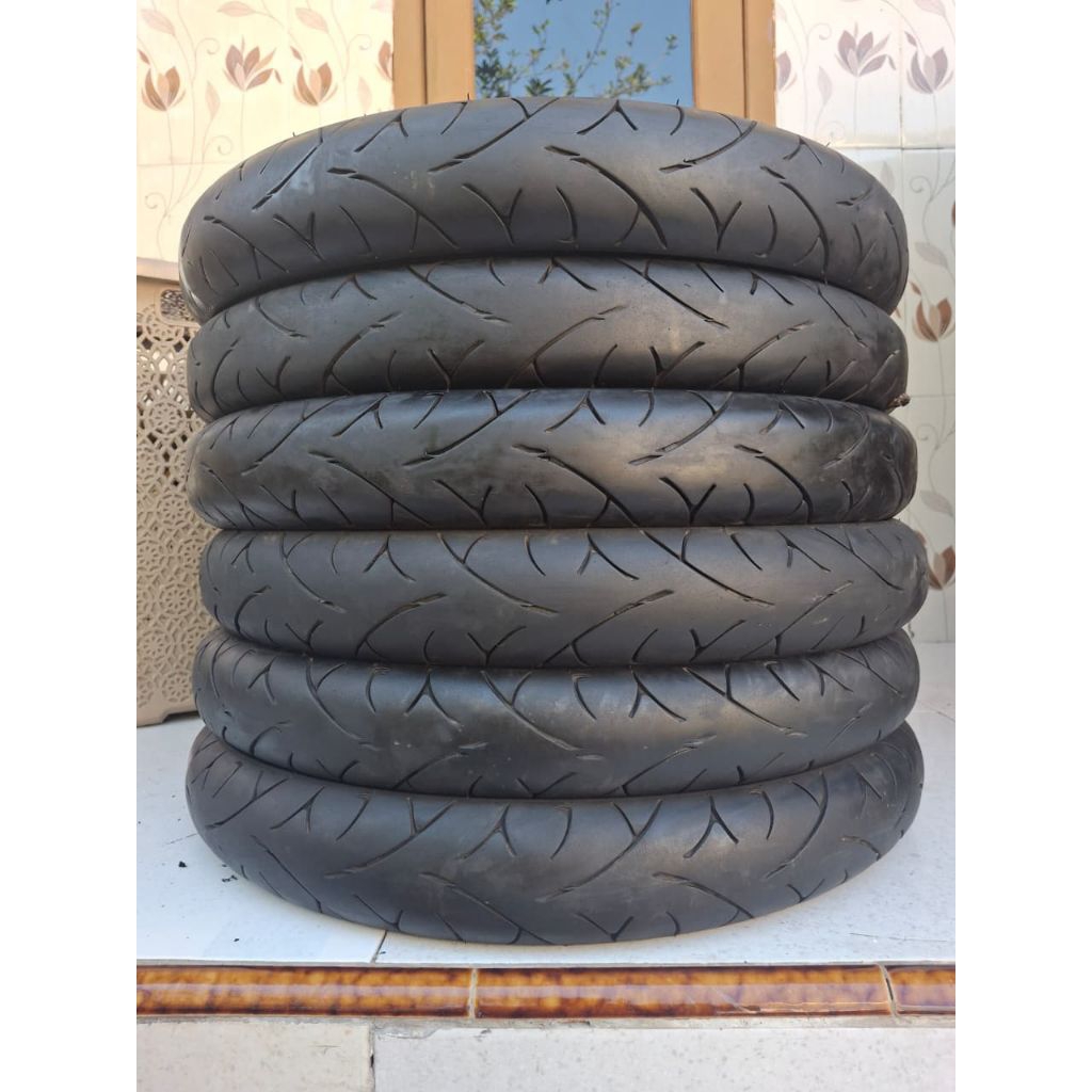 Ban uk 80/90 ring 17 vee rubber donat tubles soft kompon drag original import copotan