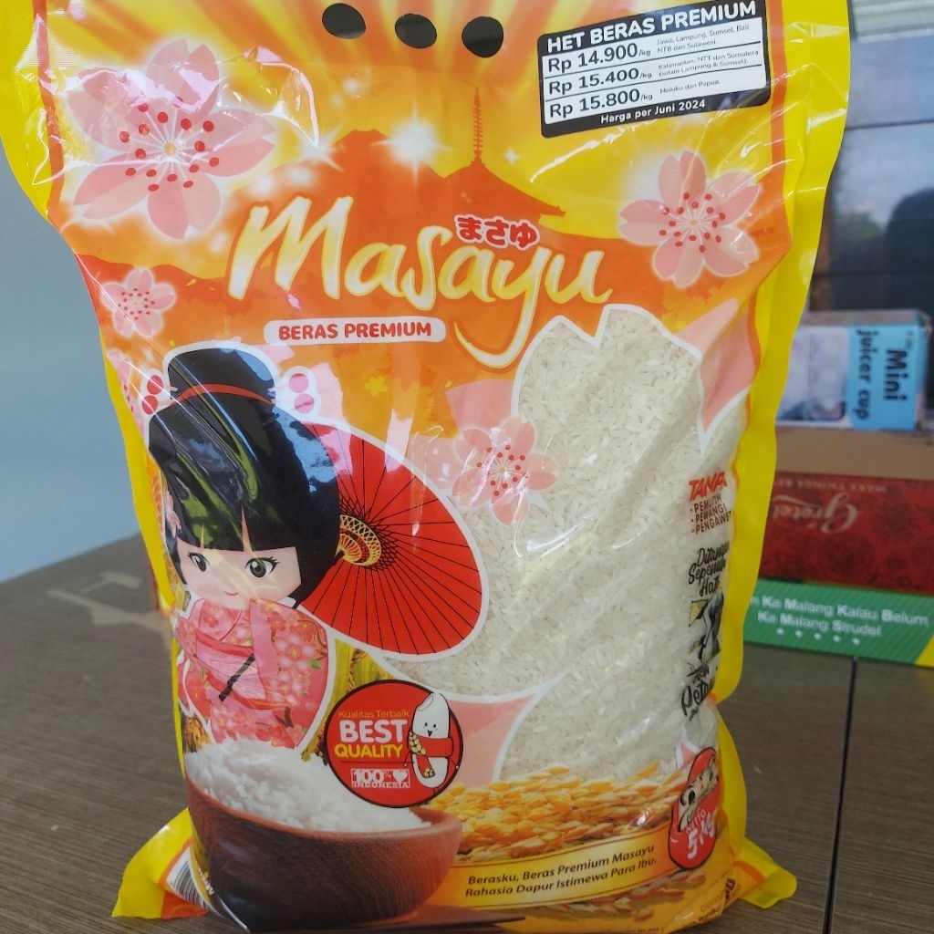 Masayu Beras Premium Wangi Super Long Grain Kemasan 5kg