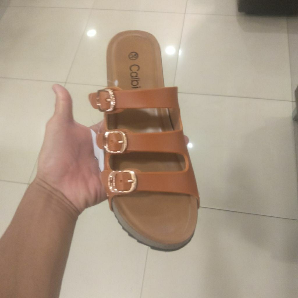 T SANDAL WEDGES CALBI GESPER 3 PEREMPUAN TERBARU