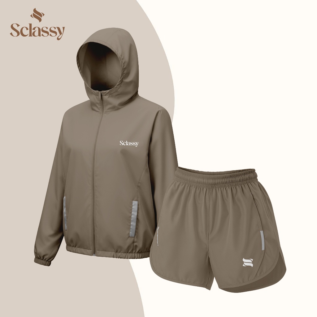 Sclassy Jacket Wanita Parasut Olahraga