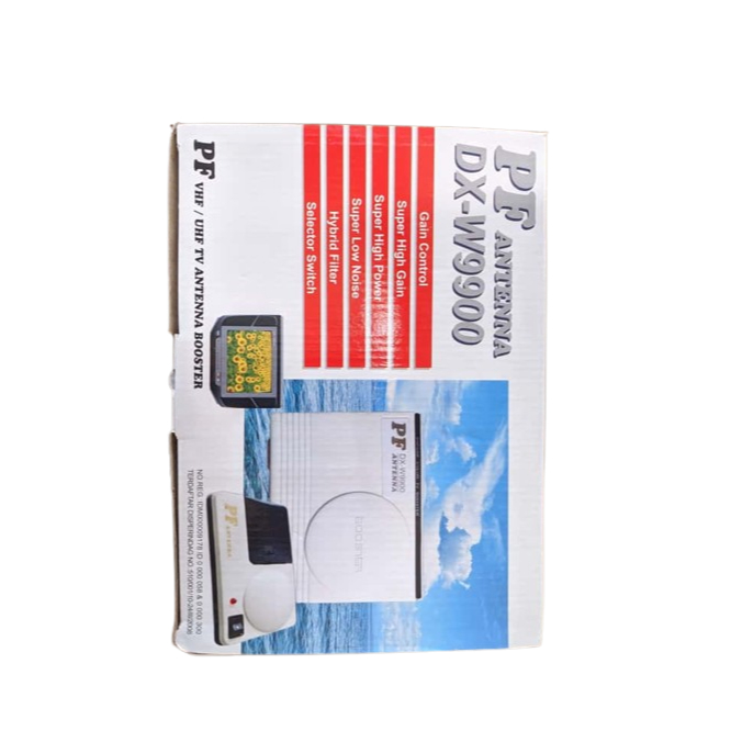 BOOSTER ANTENA UHF PF DX-W9900 ATAS BAWAH SINYAL SUPER KUAT ORIGINAL