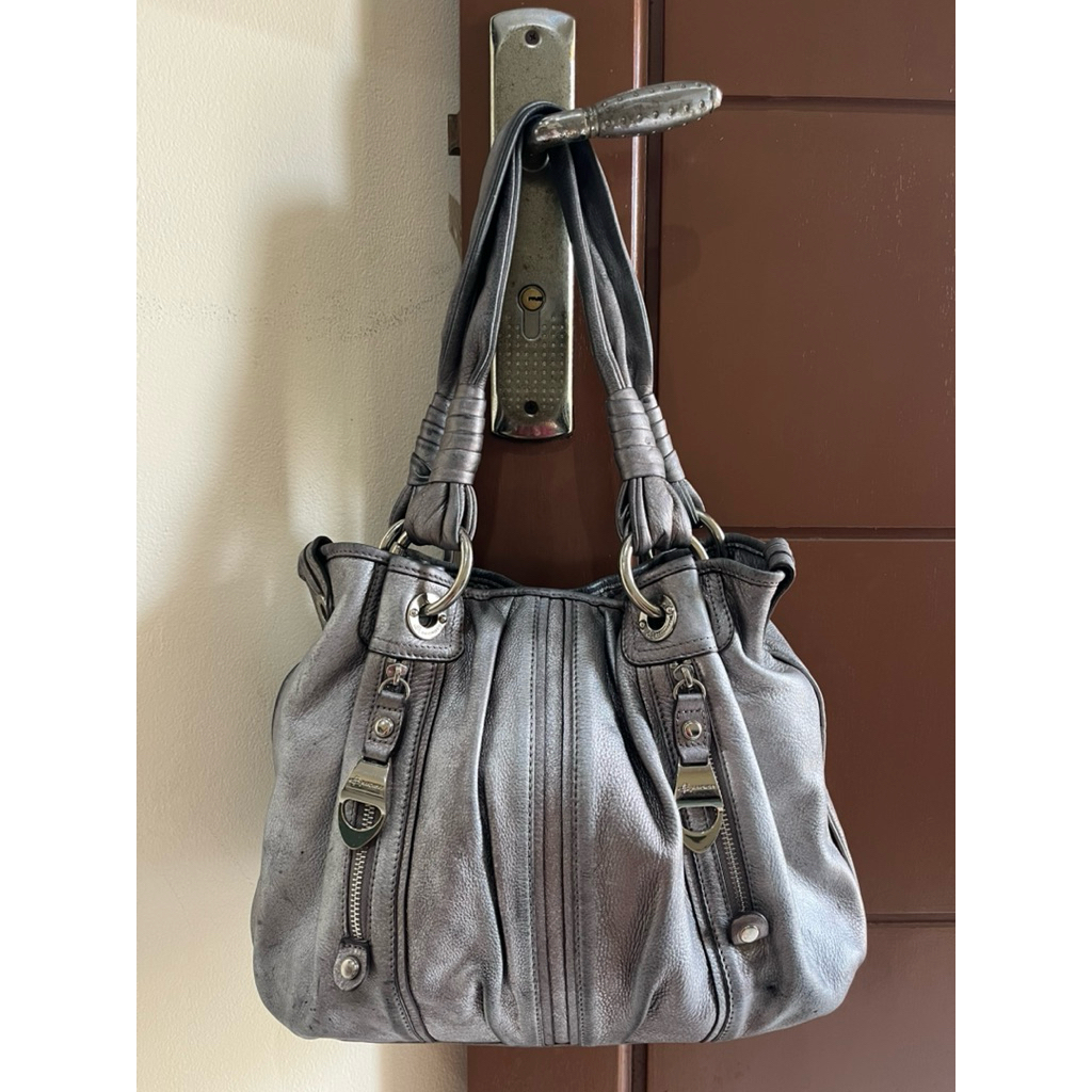 Tas Preloved Hobo Bag Kulit Asli Shoulder Bag Makowsky