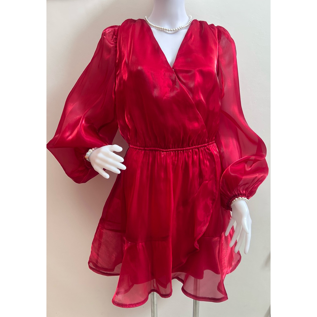 Dress Natal - Dress Imlek merah