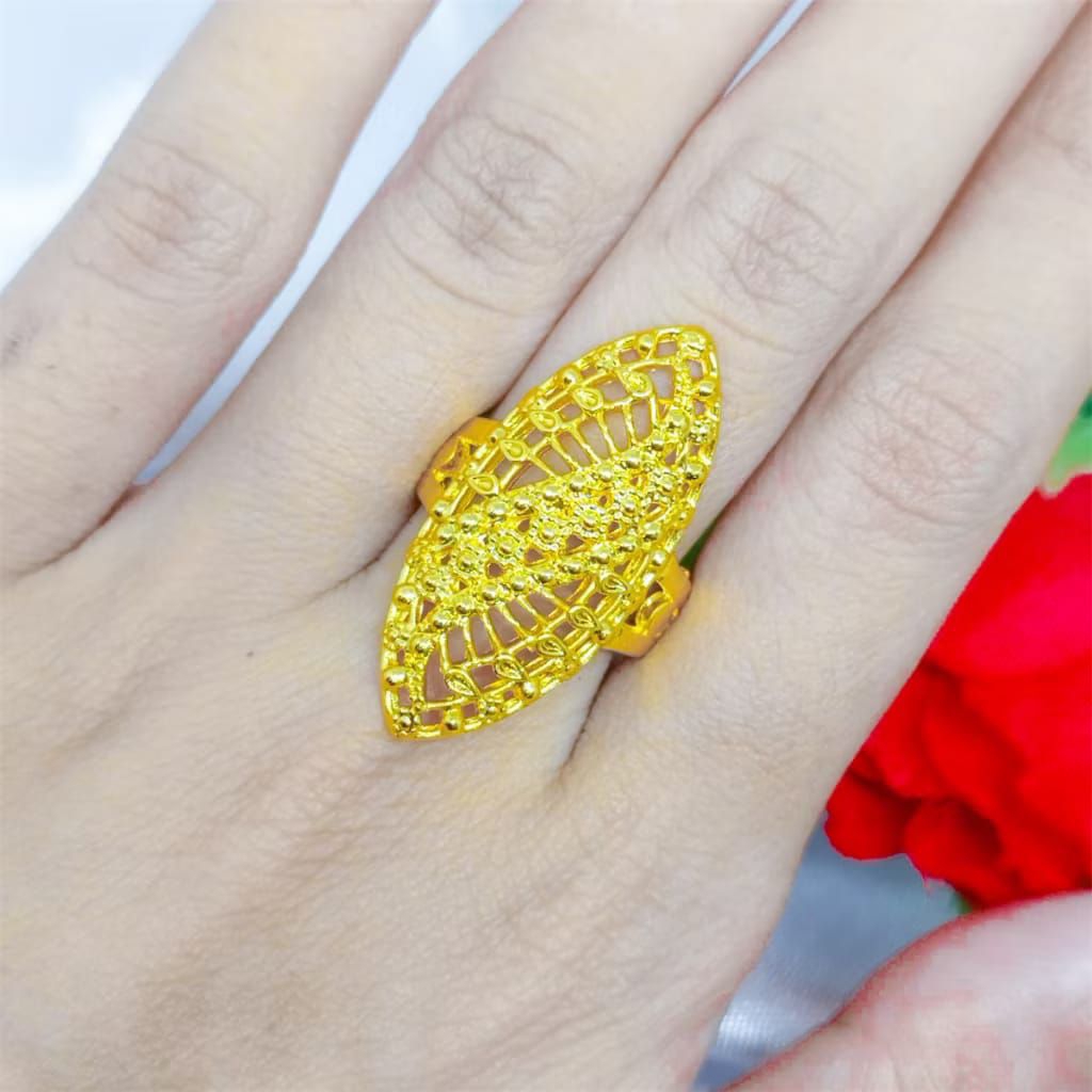 CINCIN DUBAI LAPIS EMAS 24K TAHAN LAMA & ANTI LUNTUR [0181]