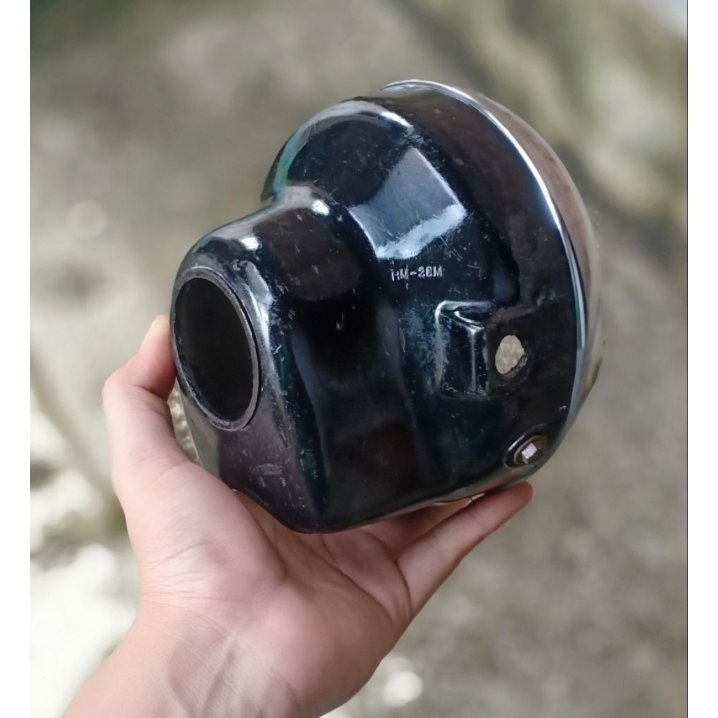 batok lampu depan bulat set ring GL100 platina