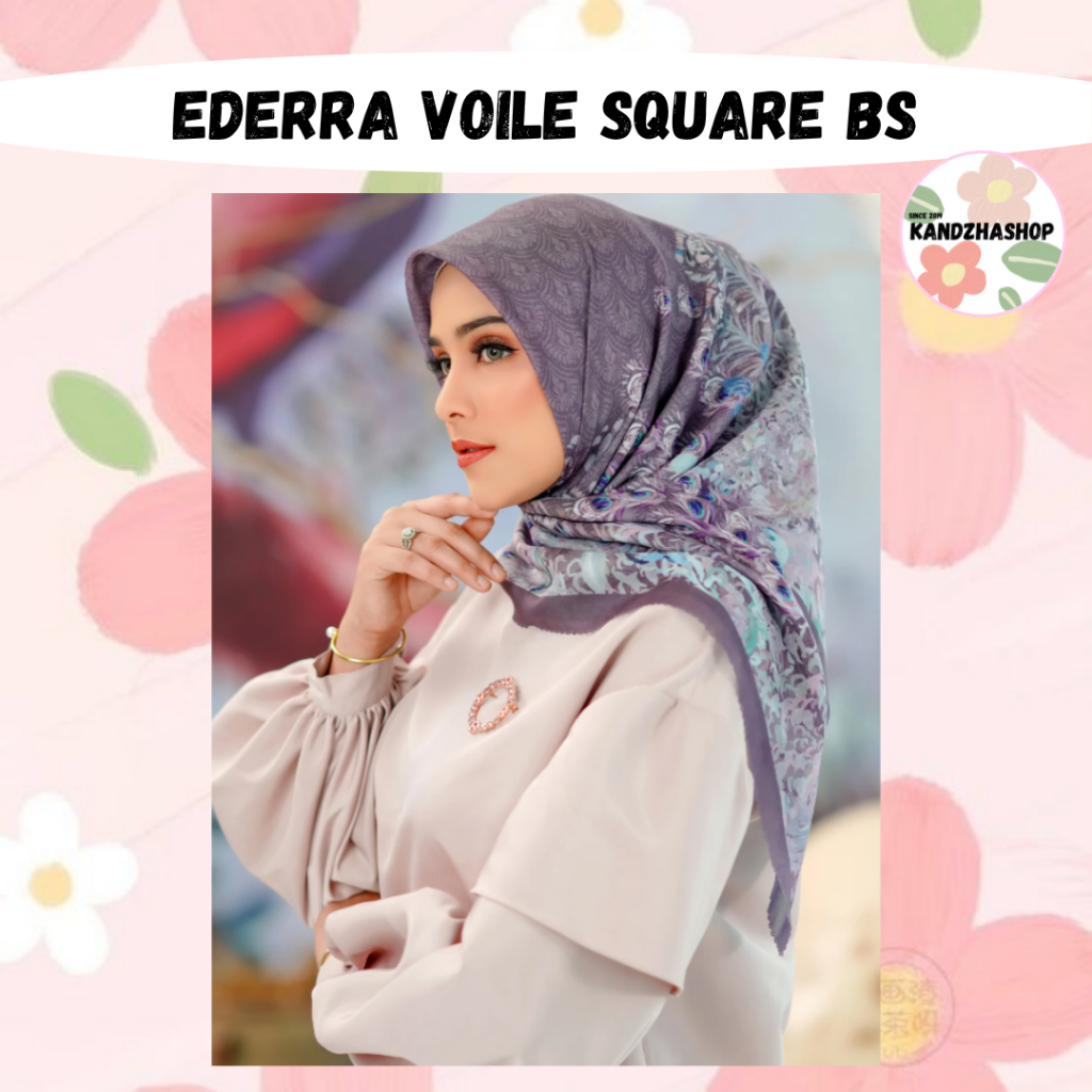 Edera Voile Square Buttonscarves