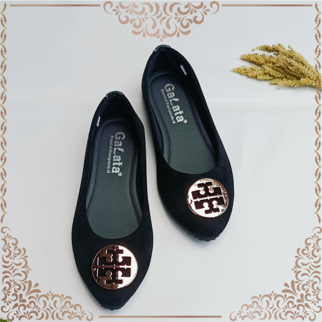 Black Panda Lake Lancip - Sepatu Black Panda Original - Flat Shoes Wanita