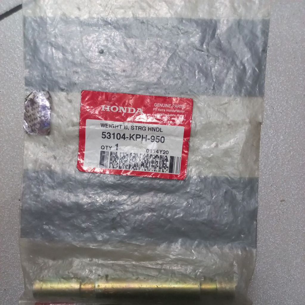 53104KPH950 – WEIGHT B STRG HDL, DUDUKAN JALU STANG SUPRA FIT NEW, REVO KARBU ORI AHM