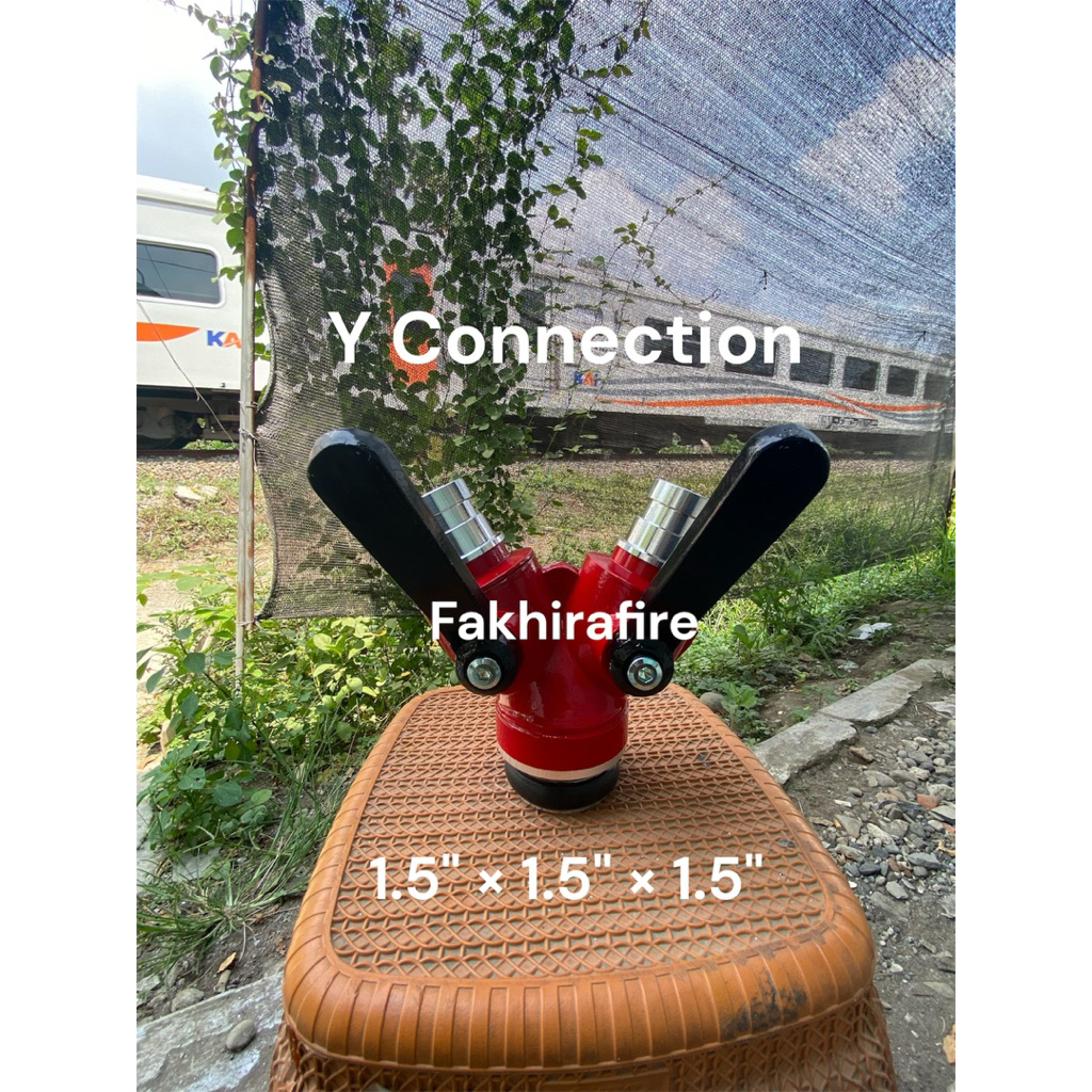 Y Connection Cabang Pemadam 1.5" × 1.5" × 1.5"