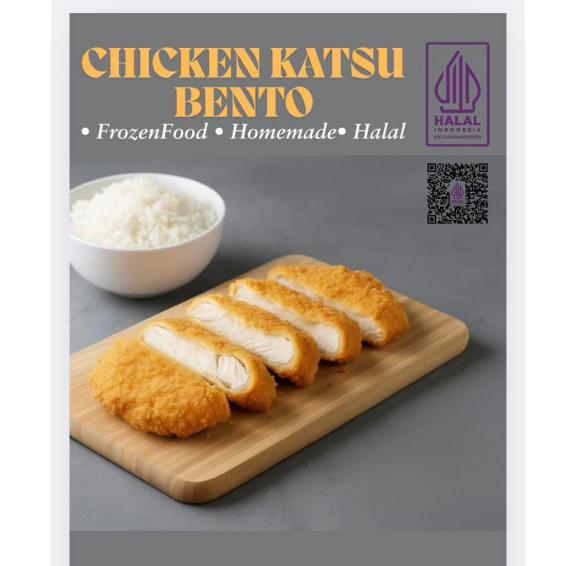 Chicken Katsu Bento Premium Frozen Food Ala Bento HOKBEN Homemade HALAL Daging Ayam Jepun Berkualita