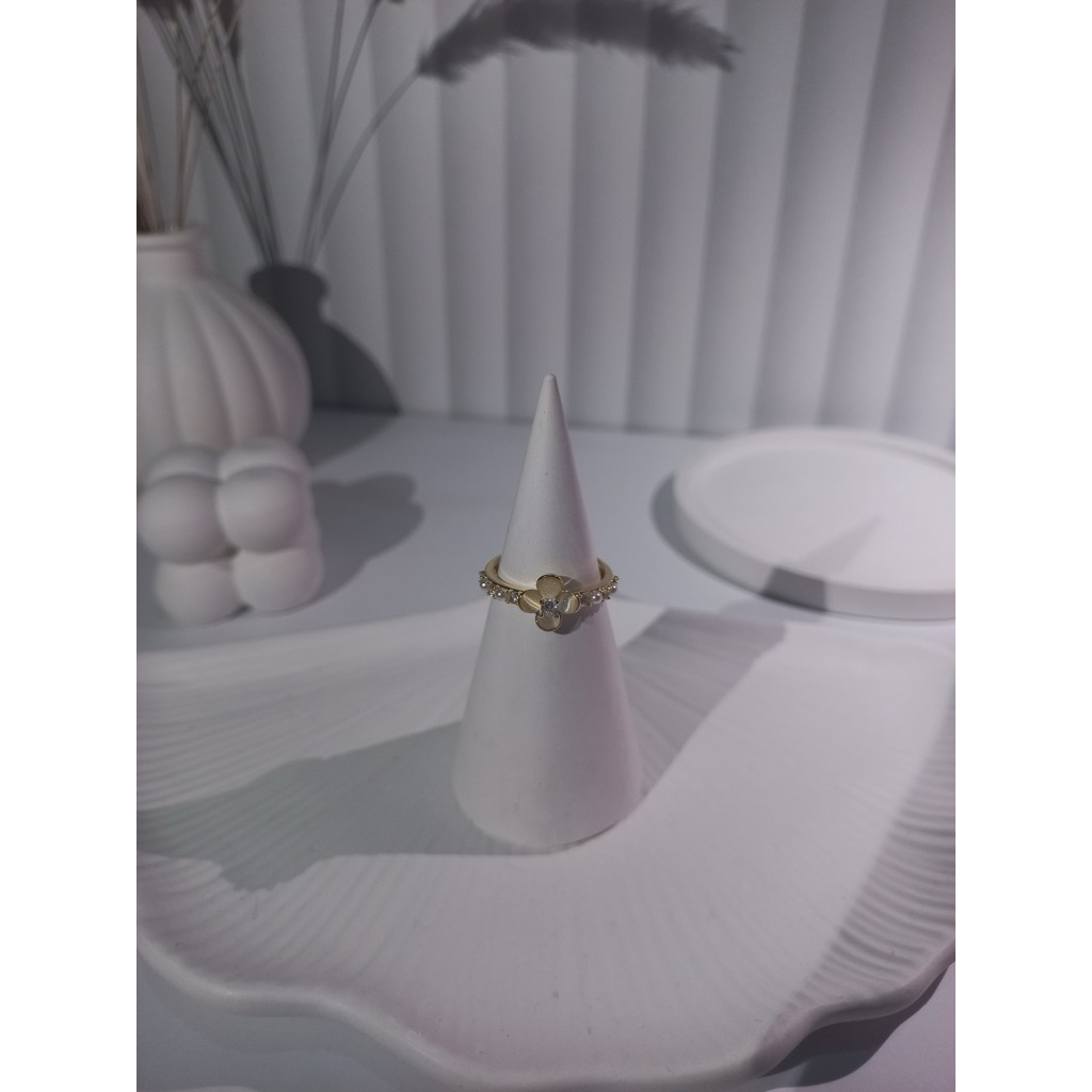 Cincin Gold Emas Adjustable Cantik Mewah Simple Cincin Wanita Perempuan