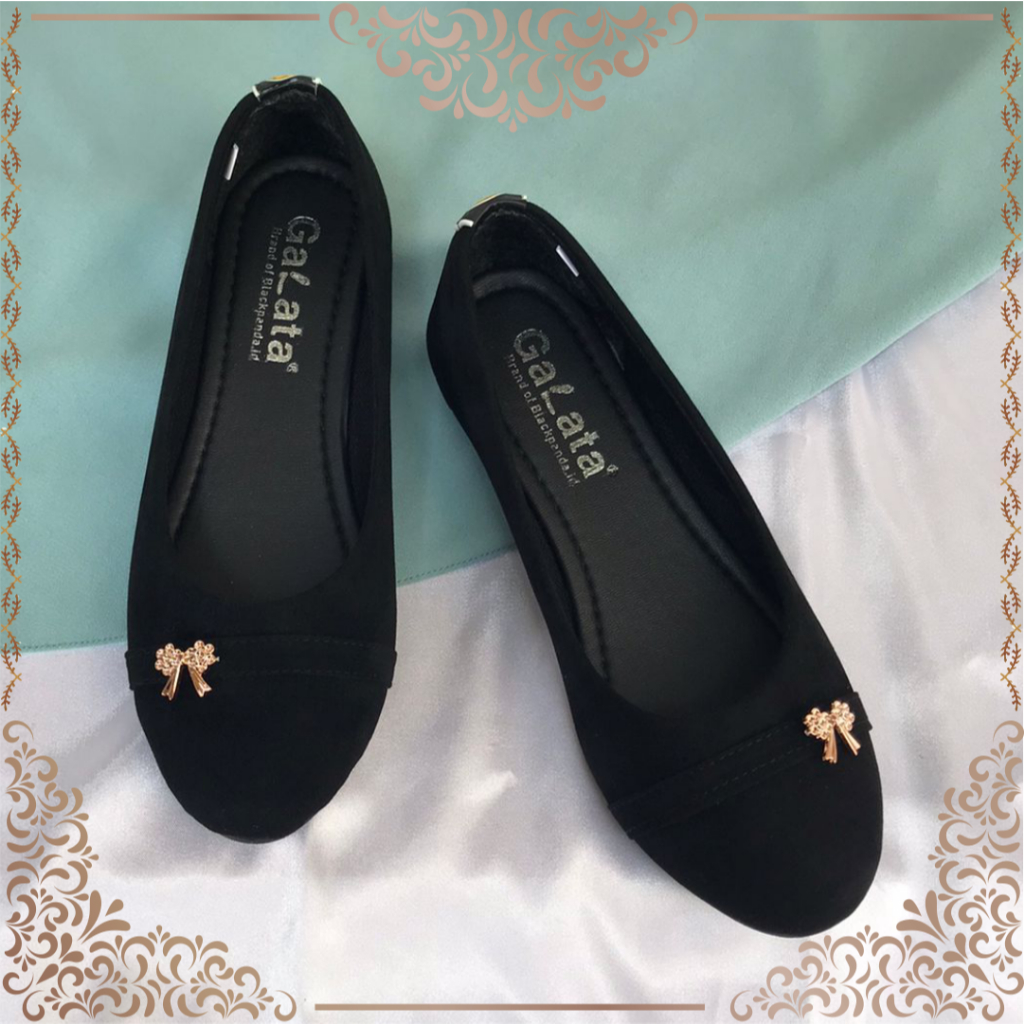 Black Panda Vissa - Sepatu Black Panda Original - Flat Shoes Wanita