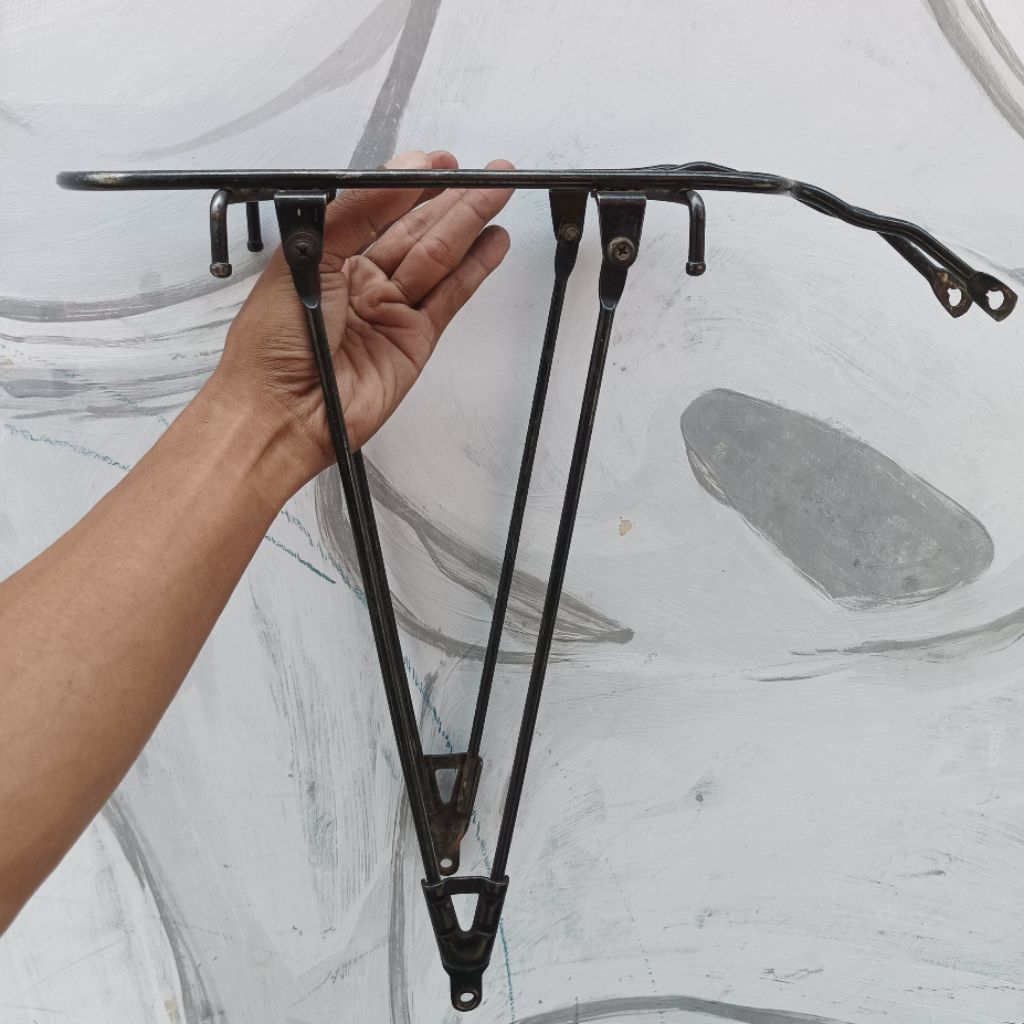 rak pannier belakang sepeda deki balap jadul vintage