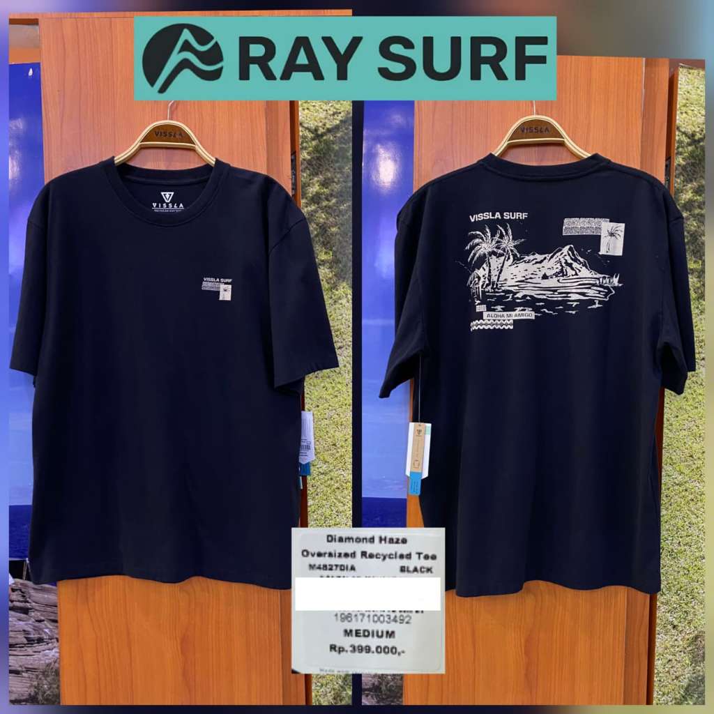 RAYSURF VISSLA T-SHIRT PRIA M4827DIA-BLK ORIGINAL