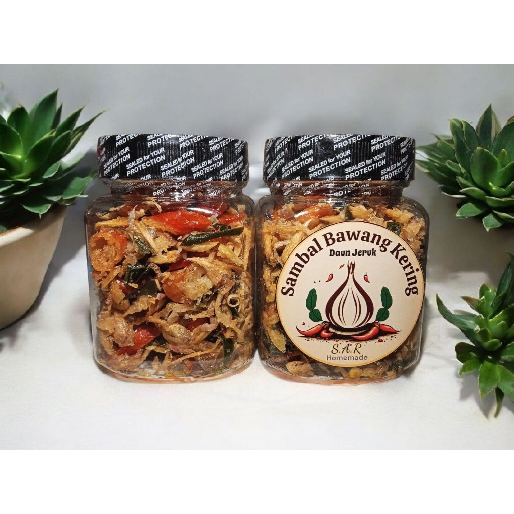 sambal bawang kering + daun jeruk