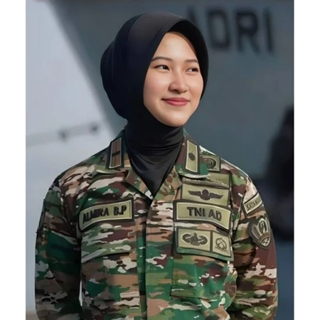 Hijab Dinas Anti tembem PNS Kemhan Polwan Persit Kowad Perawat Hijab Dinas Pet Besar Kerudung Dinas