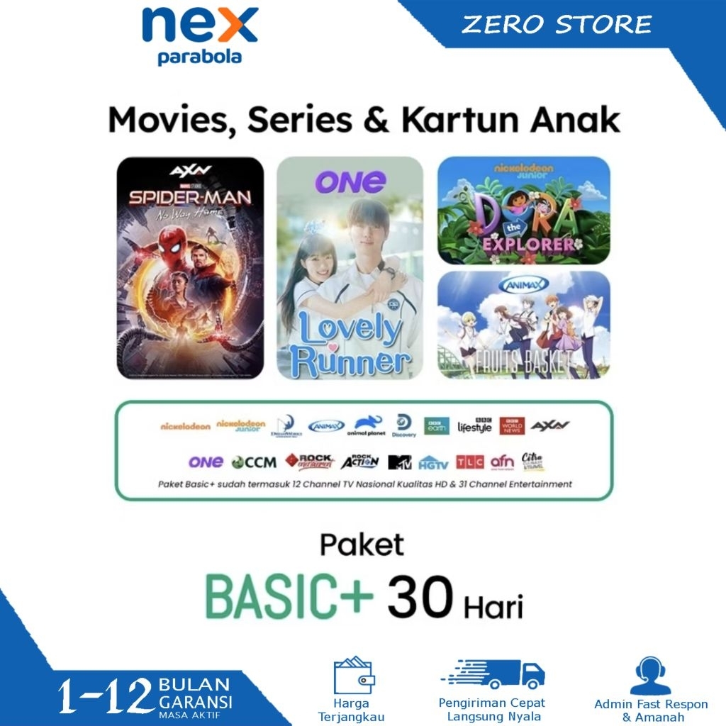 Nex Parabola Paket Basic+ Paket 10 Nex Parabola