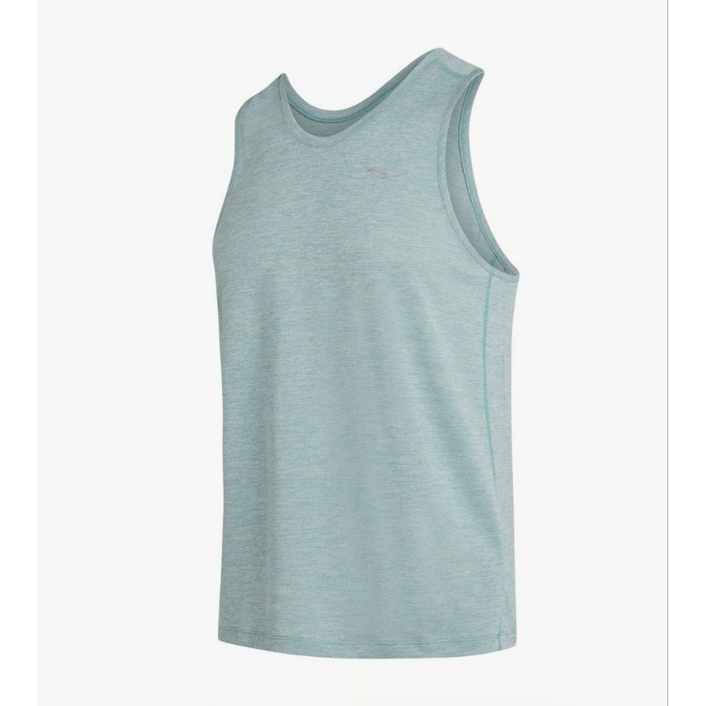 SINGLET OLAHRAGA ORIGINAL MENS SAUCONY STOPWATCH RUNNING SINGLET PRIA