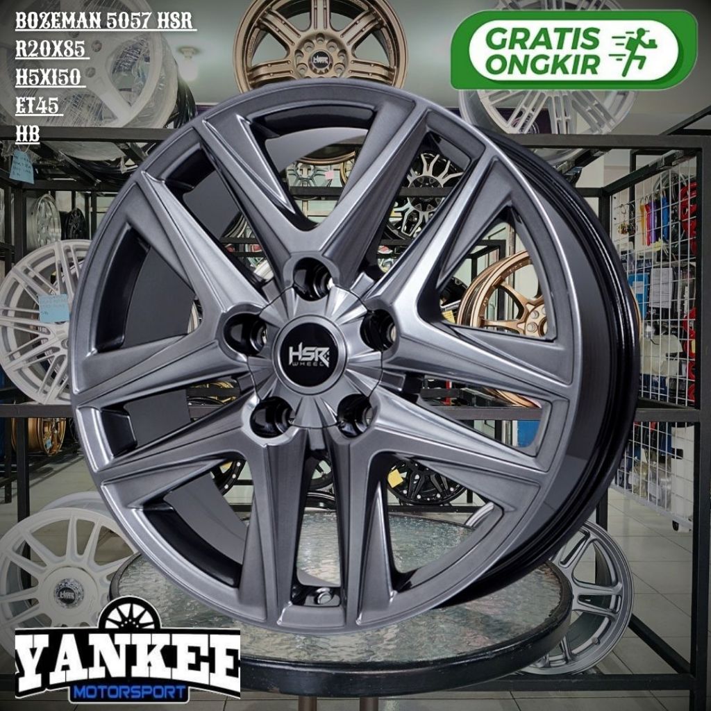 Velg Mobil Racing HSR BOZEMAN 5057 RING 20 R20 PCD 5x150 Land Cruiser,Lexus LX,Cygnus,Tundra
