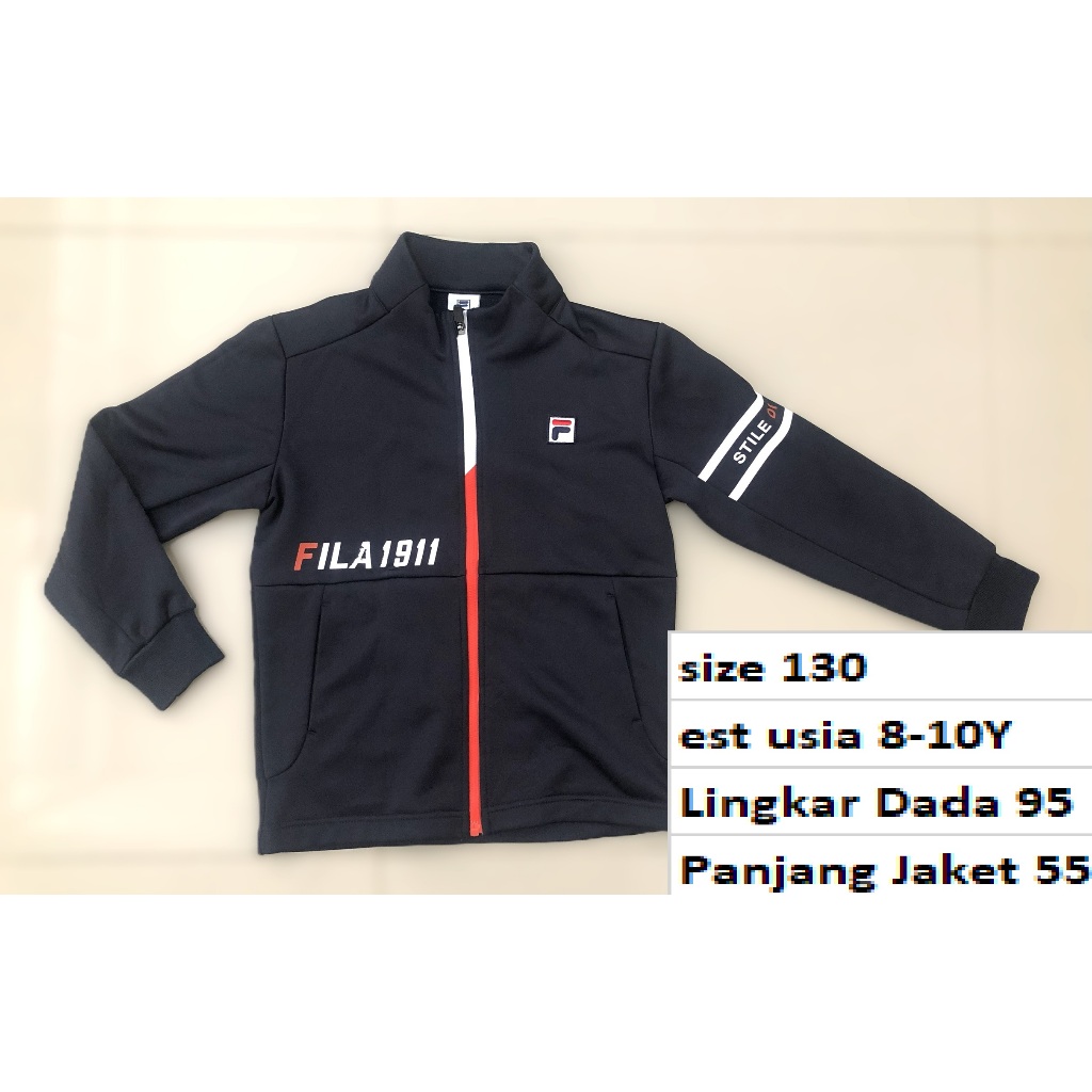 FILA - Jaket Tracktop Tebal Anak Premium Second Preloved