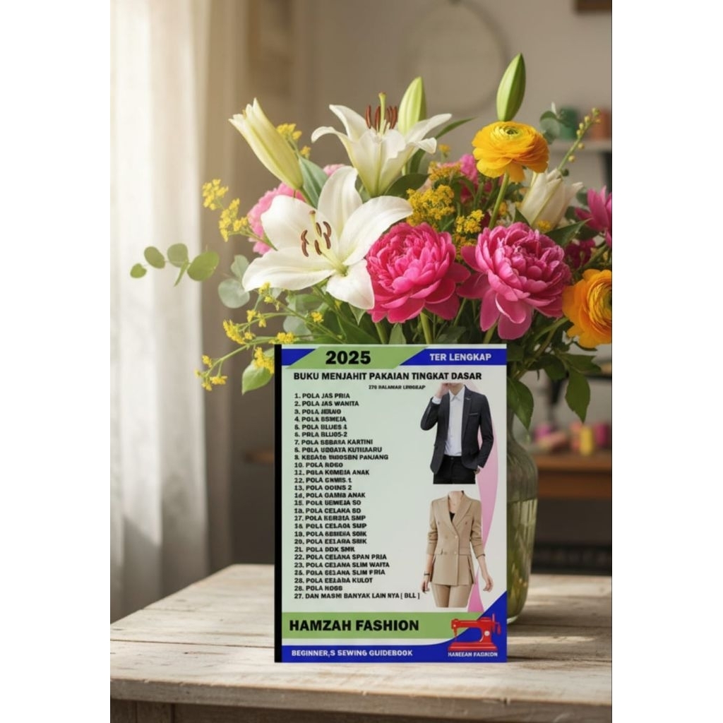 Buku pola jahit edisi lengkap detail