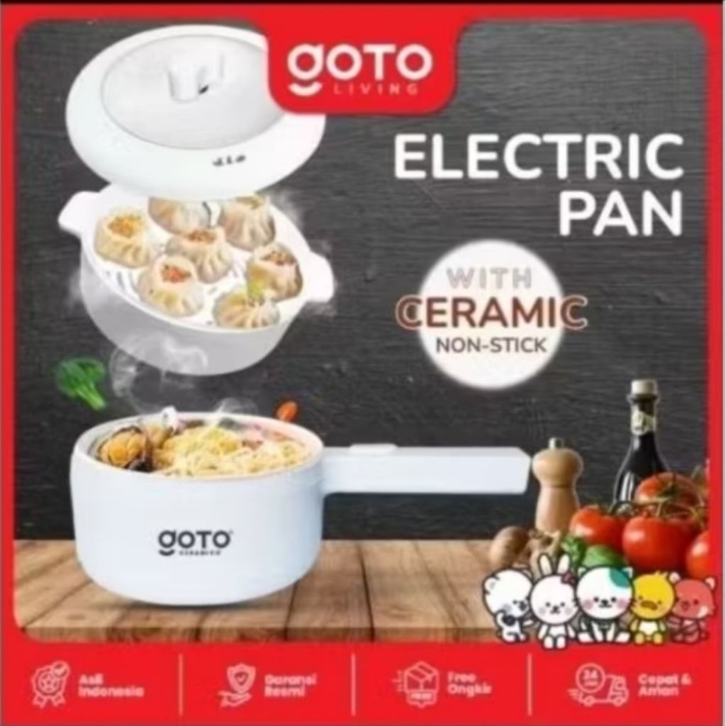 promo obral panci elektrik goto / panci listrik goto / panci ceramico GOTO / panci portable elektrik