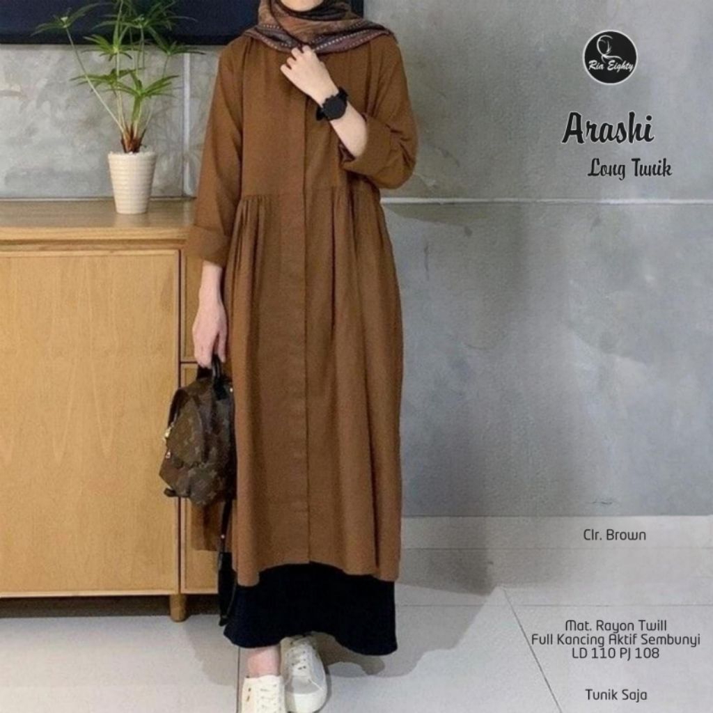 LONGTUNIK BAHAN RAYON TWILL UKURAN JUMBO LD 110 PB 108 CM. TUNIK WANITA KUALITAS PREMIUM FULL KANCIN