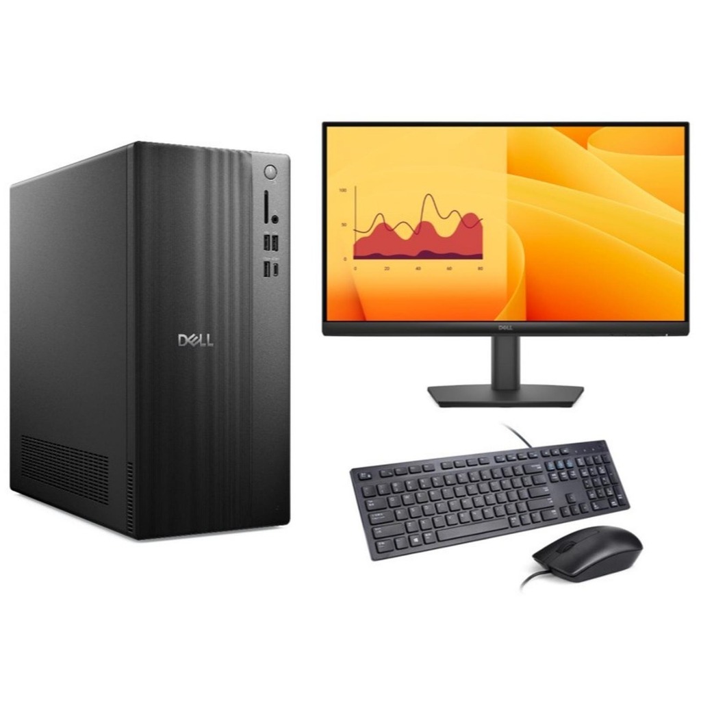 PC DELL Tower ECT1250 i5-14400 8GB 512GB SSD Intel UHD Graphics 730 Windows 11 Home + Office Home 20