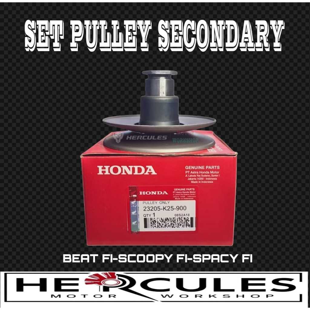 PULLEY BELAKANG BEAT ESP BEAT POP SCOOPY ESP PULLEY SECONDARY BEAT KARBU SCOOPY KARBU PULLY ASSY SPA