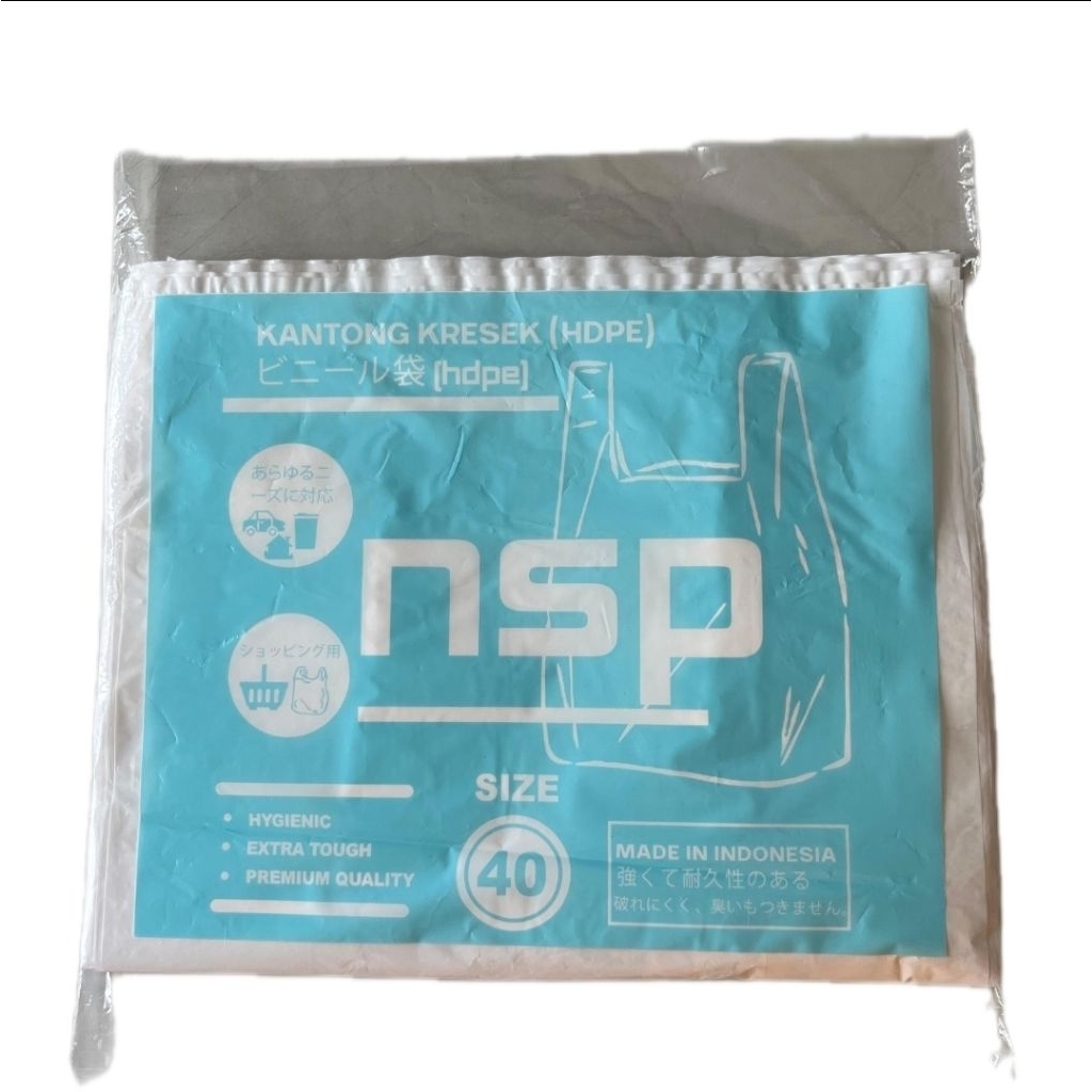 Kantong Kresek Jumbo Putih Susu NSP Ukuran 40 Isi 40 pcs