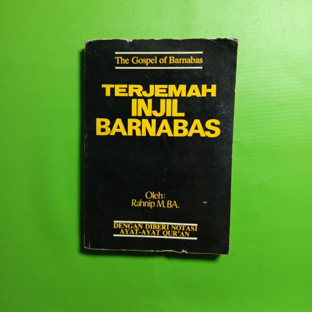 Buku Terjemah Injil Barnabas - Rahnip