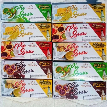 Pie Susu Merek Nayla Isi 7 Pcs Kue Kering Enak