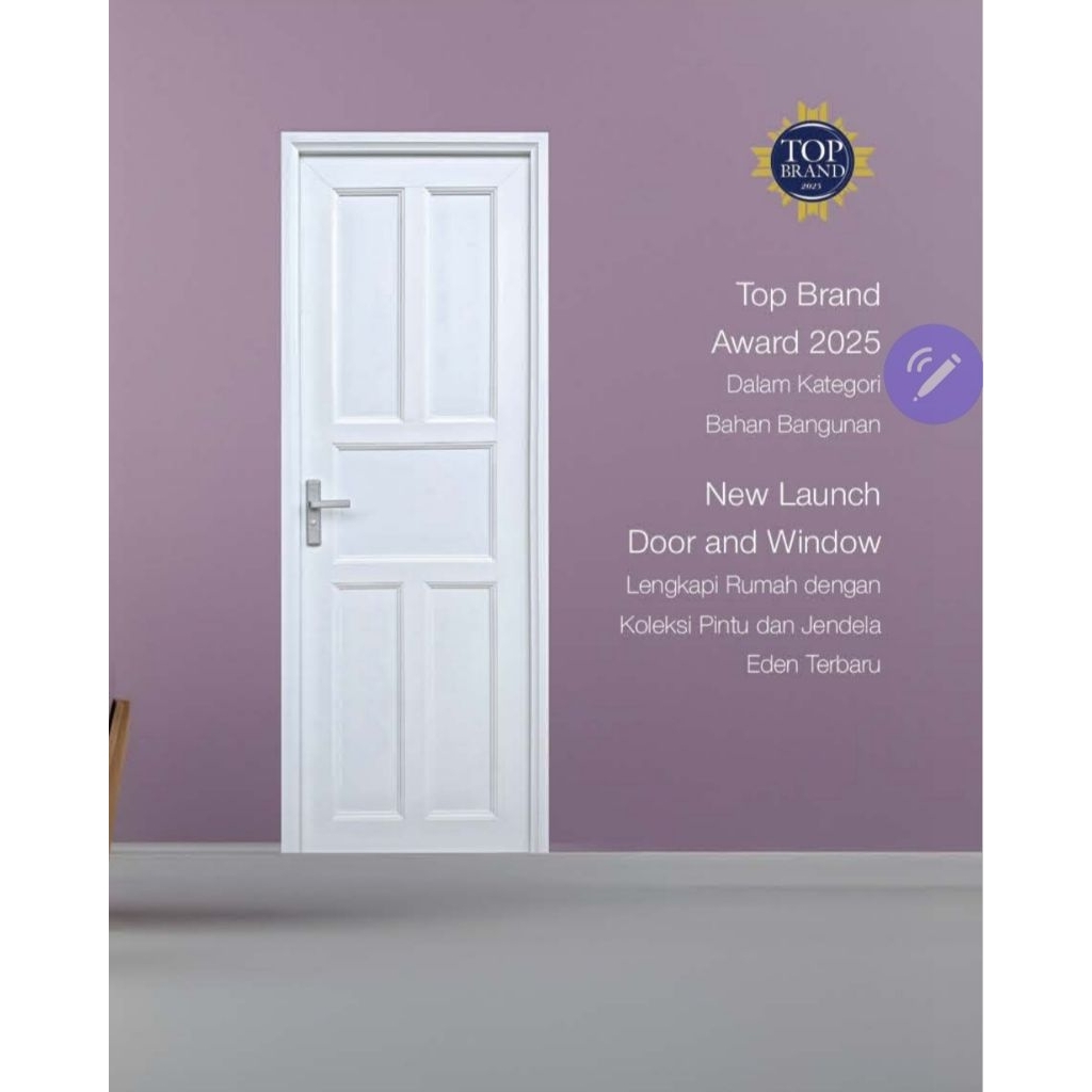Pintu Kamar Eden UPVC 80 x 200