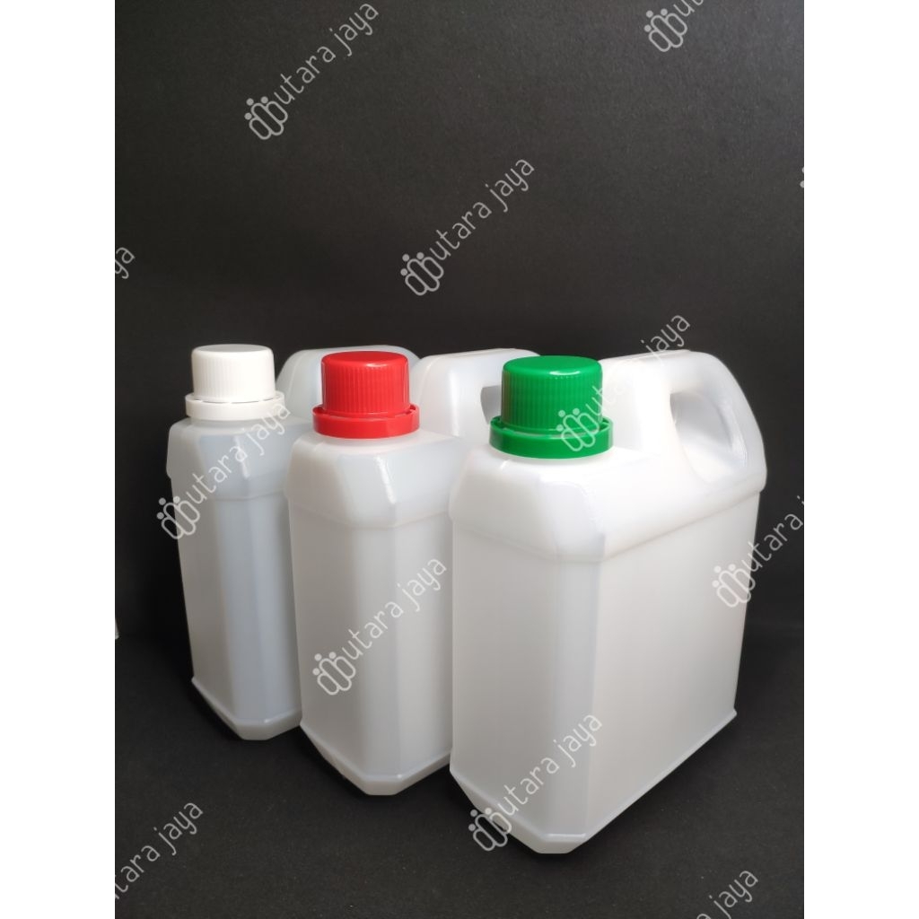 (INSTANT) Jerigen 1liter pendek natural & putih
