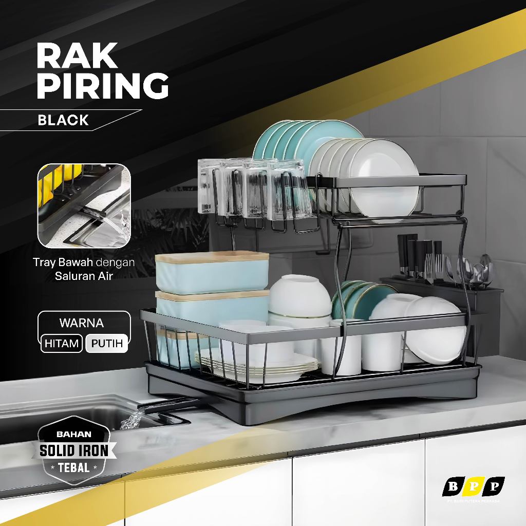 Rak Tirisan Piring Sendok Susun Dapur | Rak Dapur Tirisan Piring Sendok Rak Wastafel Tirisan Piring