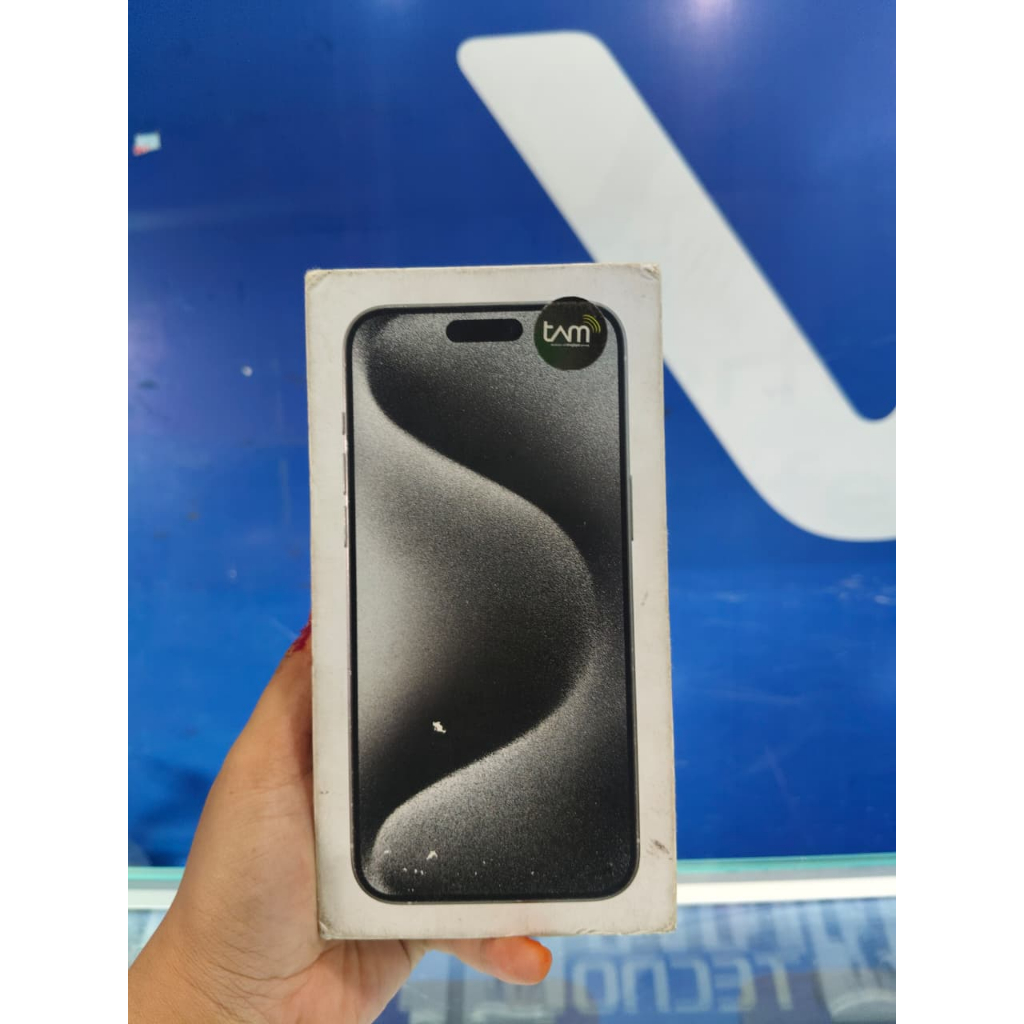 HP SECOND IPHONE 15 PRO MAX 512GB WHITE TITANIUM EX GARANSI RESMI INDONESIA PA/A