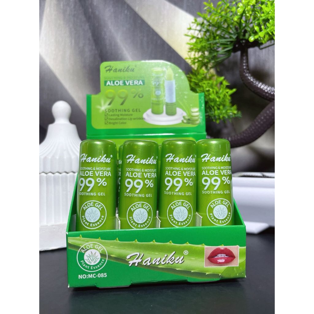 Lip Balm Lipstik Lipstick Soothing Gel ALOEVERA 99% Pelembab bibir / LIP ALOEVERA -- LIPSTICK ALOEVE
