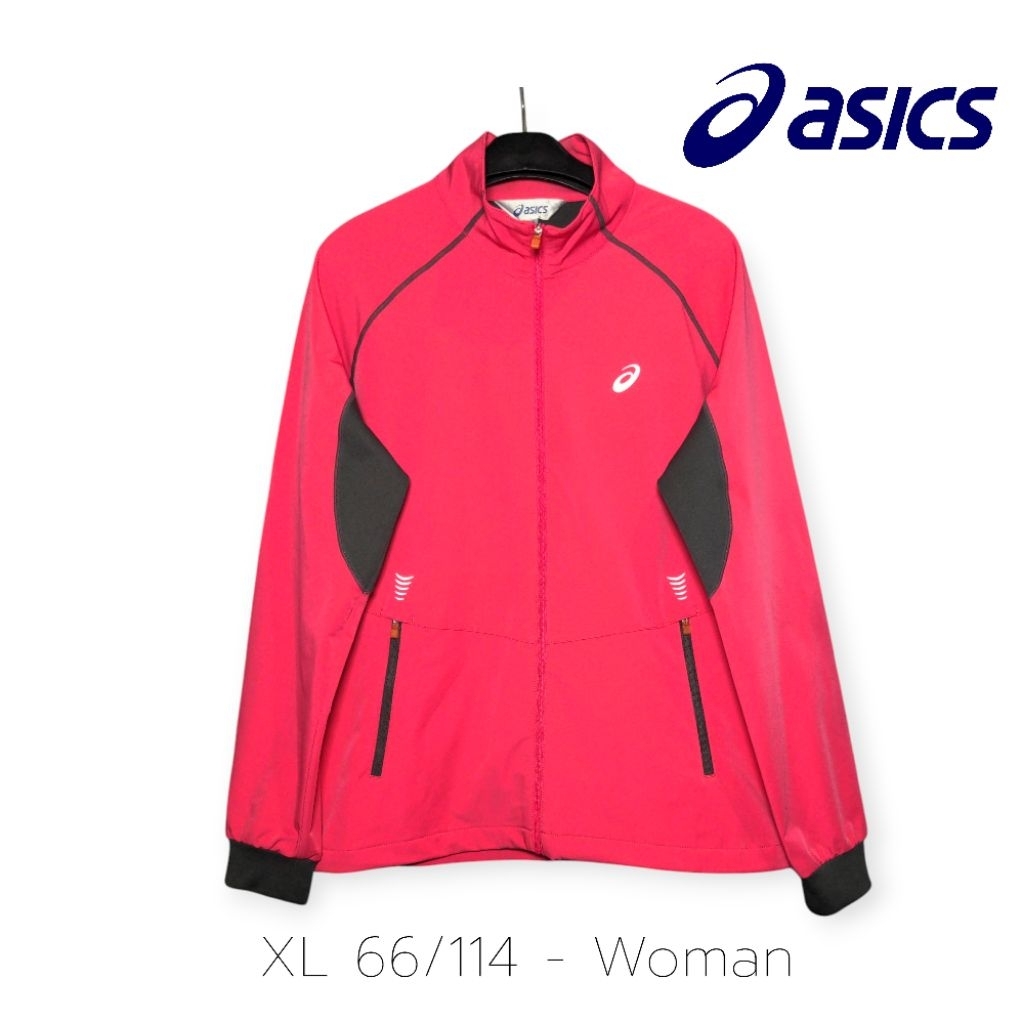 Asics Sport Jacket for Warming Up Running Hiking Trekking Jaket Olahraga Lari dan Outdoor Original X