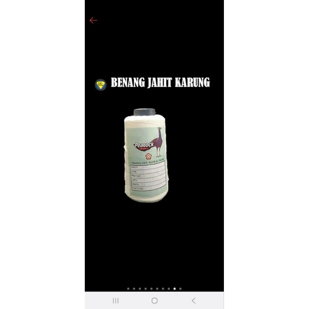 harga 1 roll benang jahit goni 500meter benang jahit karung no 20/6 benang goni benang karung