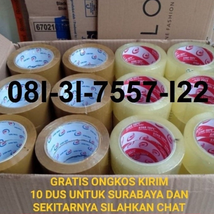 LAKBAN 2 INC 100 YARD Promo Bening Coklat Tebal Murah LAKBAN 2 INC 90 YARD Surabaya Jawa Timur murah