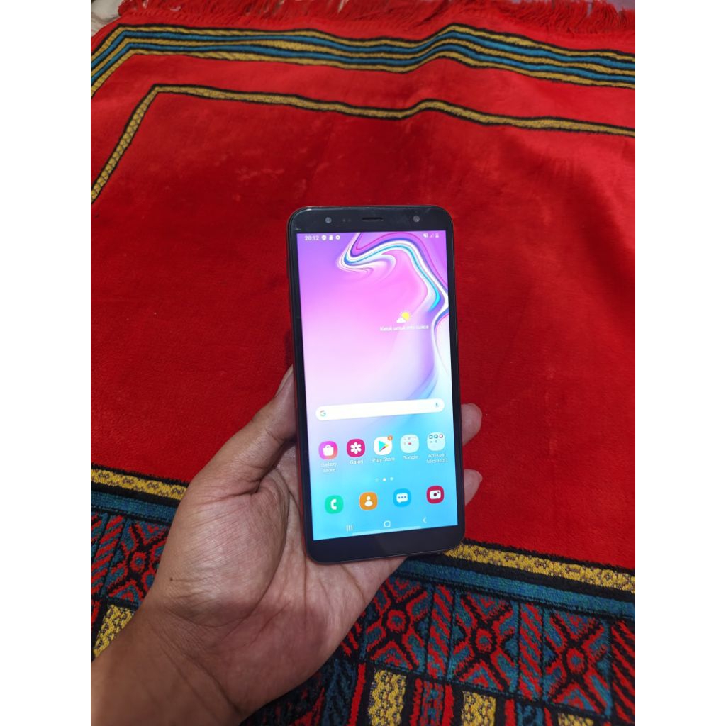 samsung j6+ j6 plus ram 3gb 32gb garansi resmi normal nett hp bekas murah