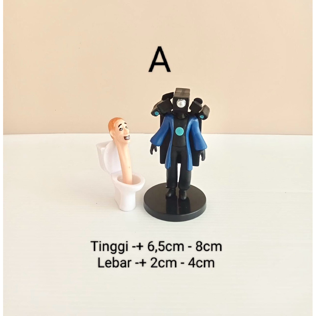 Mainan Skibidi Toilet Siren Head Figure Pajangan / hiasan skibidi toilet