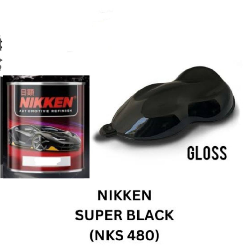 Cat Hitam Kilap Super Black Nikken Cat Duco Mobil Motor Velg